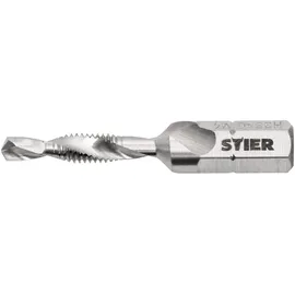 Stier Kombigewindebohrer Bit M4 DIN 3126 HSS-G 1/4"-Sechskant