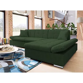 Mirjan24 Ecksofa Malwi Cord mit Bettkasten, und Schlaffunktion Elegante Couch, Poso 14, Seite: Rechts) montierbar, L-Form 278x161 cm, Wohnzimmer, Sofas & Couches, Wohnlandschaften, Ecksofas