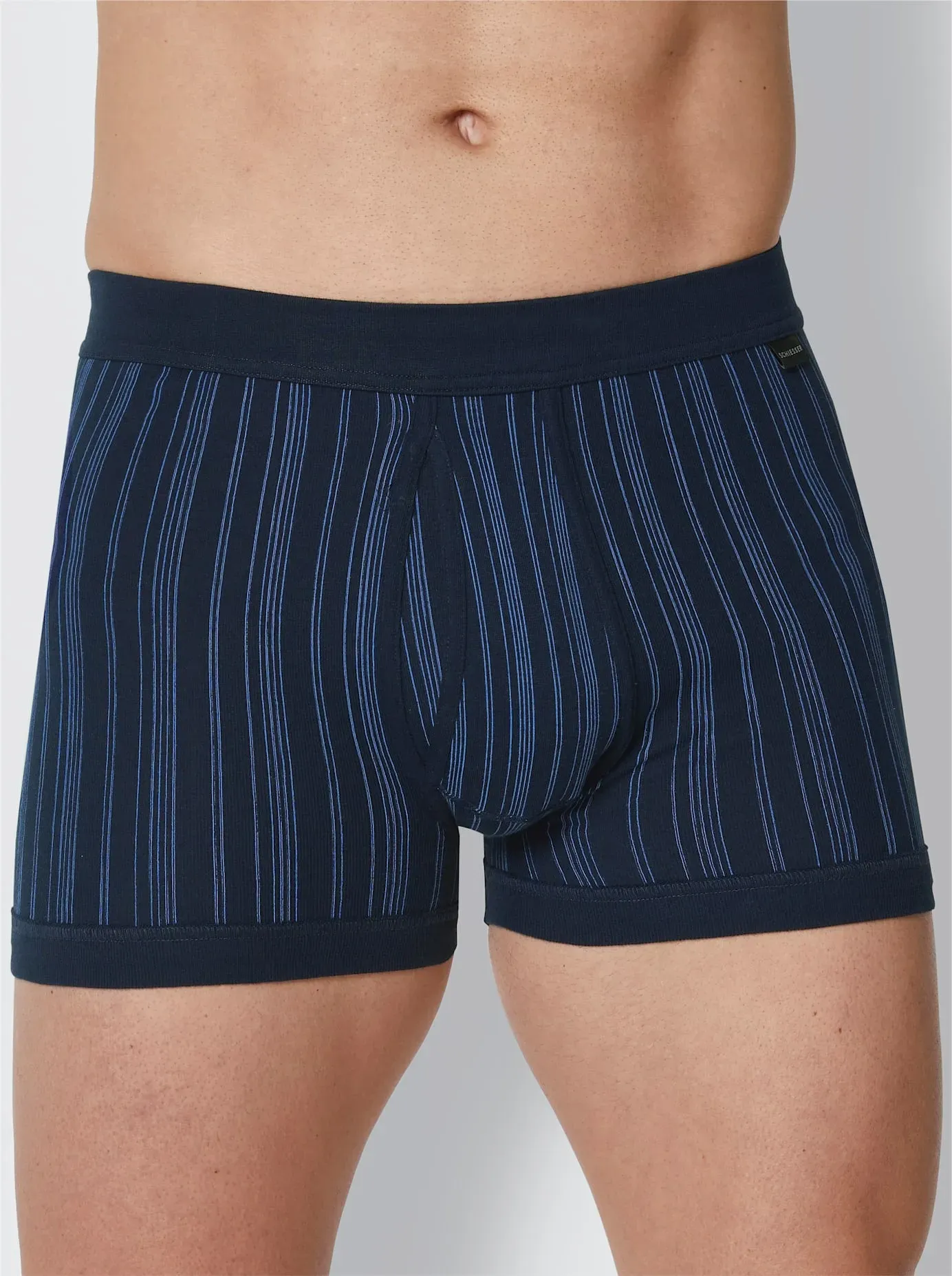 Schlüpfer SCHIESSER, Herren, Gr. 10, 2 Stk., blau (marine), 100% Baumwolle, Unterhosen
