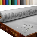 Tischdecke Rolle Tischdeckenrolle Vliesstoff Vlies Grau 1.1 x 25 m 50g/m2 abwaschbar wasserabweisend