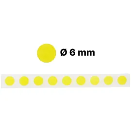 WeTec Polyimid-Klebepunkte, 1.000 St. auf Rolle, 6 mm
