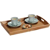 KESPER 28030 Servierablett mit 2 Griffen, Akazienholz/Frühstückstablett/Tablett