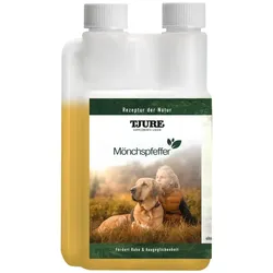 TJURE - Mönchspfeffer Liquid - 500 ml  | Hormonbalance für glückliche Hunde |  bei Läufigkeit | Scheinträchtigkeit 500,00 ml