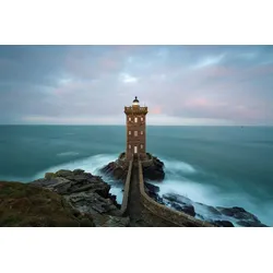 Fototapete PAPERMOON "Turm im Wasser", bunt, B:5,00m L:2,80m, Vlies, Tapeten
