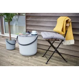 PLAST TEAM Vertriebs GmbH Plast Team Aufbewahrungseimer Akita 10 l 10-tlg. grau/schwarz