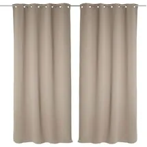 Atmosphera Créateur d'intérieur Vorhänge in beige - Leinenfarben