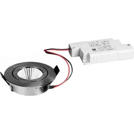 Brumberg 39363153 LED-Einbaustrahler 6W rund nickel matt
