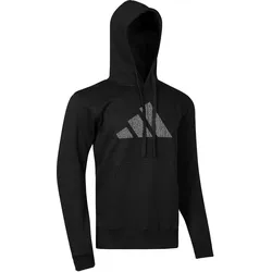 Hoodie ADIDAS PERFORMANCE "Perfo Script Graphic Hoody" Gr. M, schwarz, Sweatshirts, Herren, M, Obermaterial: 100% Baumwolle