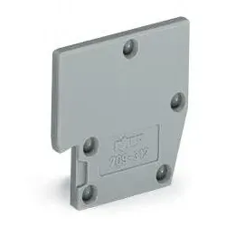 Wago 709-312 B-Distanzplatte, anreihbar, zum Anrasten an B-Prüfsteckermodule 709-310 und B-Blindmodule 709-311, grau 709312 - 25 Stück