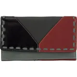 Sunsa Geldbörse Portemonnaie grau|rot|schwarz