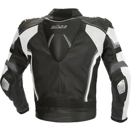 BÜSE Lederjacke Schwarz/Weiß 56