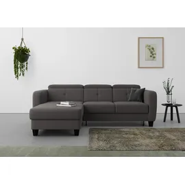 sit&more Ecksofa SIT & MORE "Belluci L-Form", grau (fango), B:247cm H:85cm T:170cm, Sofas, Ecksofa, inklusive Federkern, wahlweise mit Bettfunktion und Bettkasten
