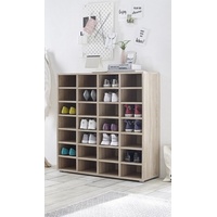 Möbelando Schuhregal >Boots< in Eiche Sonoma - 92x95x33cm (BxHxT)