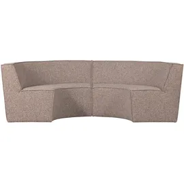 Woood Essbank Europa aus Webstoff, modern, 4-Sitzer, sand-beige, eleganter Komfort für Dein Esszimmer,