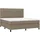 vidaXL Boxspringbett 180 x 200 cm Taupe