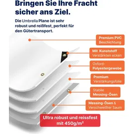 Umbrella Premium Abdeckplane 400 x 500 cm Blau