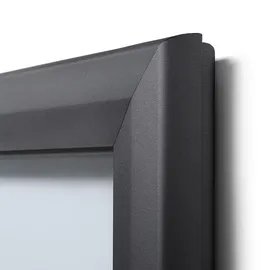 Showdown Showdown® Displays Schaukasten Premium grau 15x DIN A4 124,5 x 4,7 x 106,7 cm, 1 St.