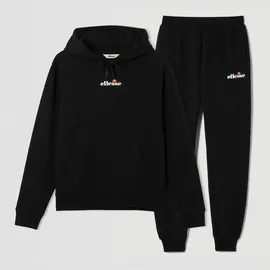 Ellesse Jogginganzug "SUCRE 2 JOG SUIT", Herren, Gr. L, schwarz, angeraute Sweatware, Obermaterial: 70% Baumwolle, 30% Polyester, Sportanzüge Jogginganzug