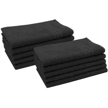 ZOLLNER Gästetuchset 10-tlg. schwarz