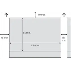 SIGEL Visitenkarte 3C hochweiß 400 Karten LP796 Format 85x55mm 225g