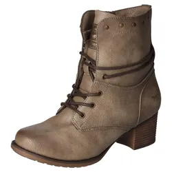 Stiefelette, Bikerboots, Stiefelette mit Innenreißverschluss, Gr. 39, taupe-used, , 13261043-39