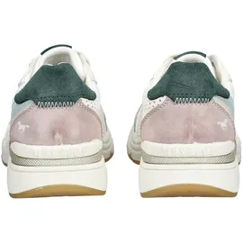 Mustang Sneaker in Weiß/Grün | Gr.: 38