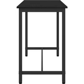 vidaXL Tisch Schwarz Eichen-Optik 100 x 50 x 76,5 cm