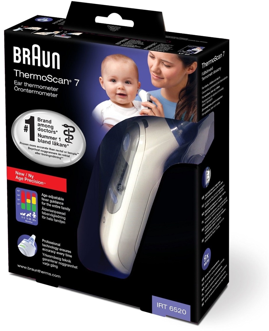 Braun IRT 6520 ThermoScan 7 MNLA Infrarot Ohr-Thermometer