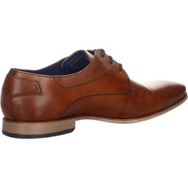 Bugatti Herren Businessschuhe, Männer Business Schnürer,Office,büro,Freizeit,Schnuerschuhe,Schnuerer,straßenschuhe,Cognac (6300),43 EU | Gr.: 43