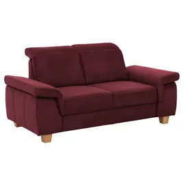 Home Affaire 2-Sitzer HOME AFFAIRE "Dalia", rot (bordeaux), B:173cm T:96cm, Luxus-Microfaser Florence (100% Polyester);Luxus-Microfaser weich (90% Polyester, 10% Polyamid);Webstoff (100% Polyester), Sofas, mit Federkernpolsterung, wahlweise auch mit