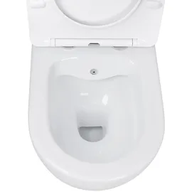 Belvit Hänge WC mit WC-Sitz Weiß