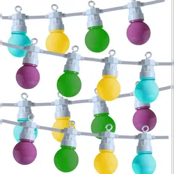 MARELIDA LED Party Lichterkette Circus Garten Balkon Zirkus Sommer koppelbar pastell bunt