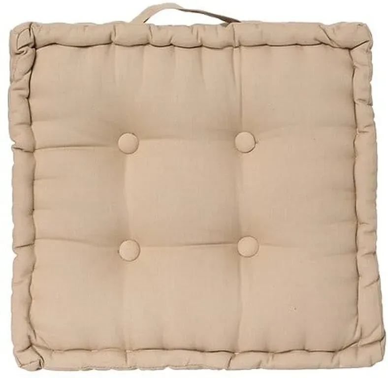 Bodenkissen 40 x 40 x 8 cm Leinen