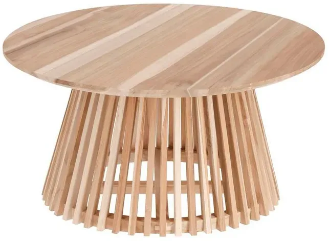 Kave Home Couchtisch Irune Holz Braun Teak