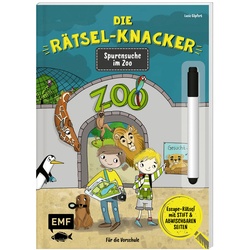 Die Rätsel-Knacker - Spurensuche Im Zoo (Buch Mit Abwischbarem Stift), Kartoniert (TB)