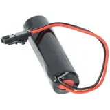 AccuCell Speicherbatterie passend für Temperatursensor, 1/2 AA Lithium Batterie 3,6V, mit Kabel und Stecker