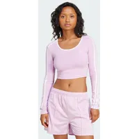 Adidas Originals Adicolor 3 Stripes Crop Langarm-oberteil - Light