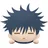 BANPRESTO Jujutsu Kaisen Liegend Großer Plüsch Megumi Fushiguro 22 cm