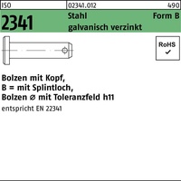 Industrial Quality Supplies ISO 2341 Bolzen mit Kopf Stahl