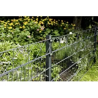 GAH Alberts Alberts Doppelstabmatten-Grundset Bergen 200 x 160 cm 8 m anthrazit