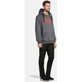 salzhaut Hoodie HEFF - MOIN Hoodie Grau/Rot S