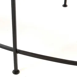 Couchtisch oval Kupfer - Oval Metall Amadeus 85x50 cm