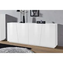 INOSIGN Sideboard INOSIGN "Vega", weiß (weiß hochglanz), B:200cm H:86cm, Sideboards, Sideboard, Kommode mit 4 Türen, Breite 200 cm