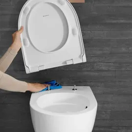 Geberit Acanto Wand-WC mit WC-Sitz Weiß KeraTect