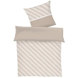 Bugatti BAGI Gestreift Beige/Braun 155 x 220 cm + 80 x 80 cm