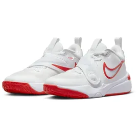 Nike Team Hustle D 11 Basketballschuhe Kinder 102 summit white/track red-white 40