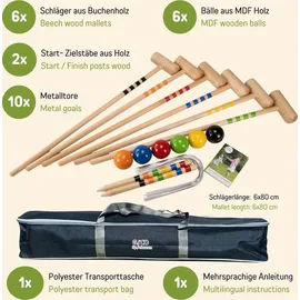 Gico Krocketspiel für 6 Spieler 3226