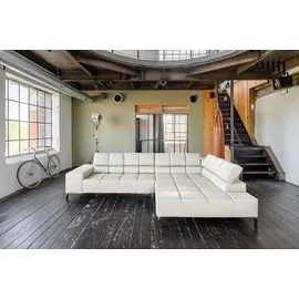 KAWOLA Sofa NELSON hellgrau Recamiere rechts