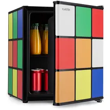 Klarstein Solve Mini-Kühlschrank 48 l 838 mm hoch Schwarz/Mehrfarbig