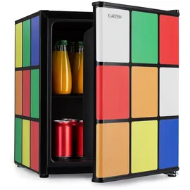 Klarstein Solve Mini-Kühlschrank 48 l 838 mm hoch Schwarz/Mehrfarbig